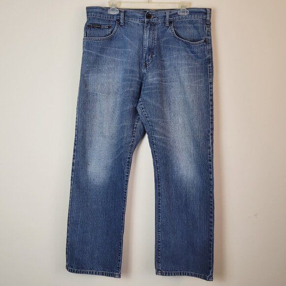 Calvin Klein Jeans Other - Vintage Calvin Klein Jeans Mens 36x30 Blue Medium Wash Cotton Straight Baggy Y2K